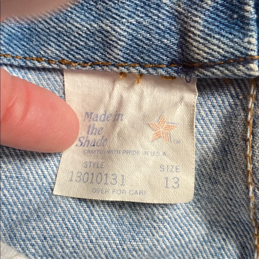 Women's Light Blue Denim Shorts. Made in the Shade brand . Size 13 - Picture 3 of 3